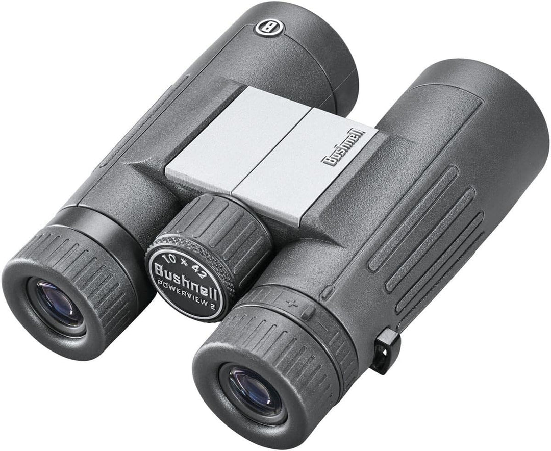 Bushnell - Powerview 2 - Fernglas - 10x42 - Dachkant - Aluminium Metallgehäuse - Mehrschichtvergütun