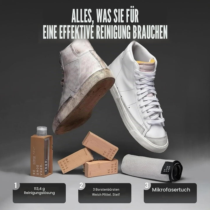 Reshoevn8r Premium Shoe and Sneaker Cleaning Kits, for for Suede, Mesh, Leather, Nubuck and Most Mat