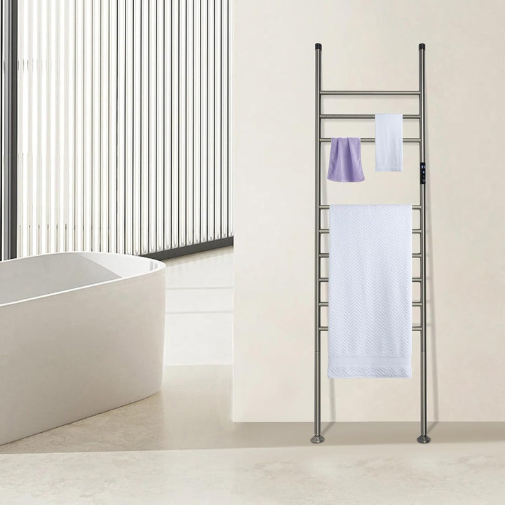Handtuchheizkörper 42.5x160cm,150W Handtuchtrockner Elektrisch mit IPX4,Anti-Kriech-Schalter,Kohlefa