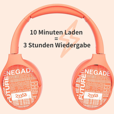 233621 Hush-X Noise Cancelling Kopfhörer Bluetooth [100 Stunden Hördauer] Over-Ear Kopfhörer Kabello