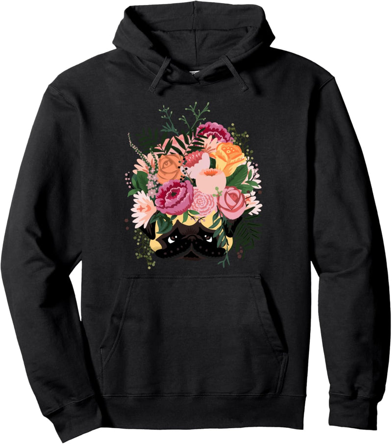 Blossom Pug Pullover Hoodie