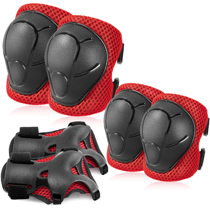 Knieschoner Kinder Schoner Inliner Protektoren: [6er Set] Schützer Inline Skates Kinder Knieschützer