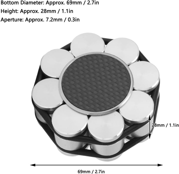 Schallplatten-Gewichtsstabilisator aus Metall, LP--Plattenteller-Klemmstabilisator mit Silikonboden,