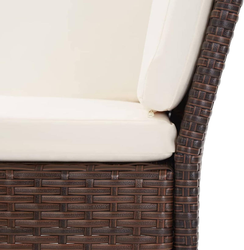 Festnight 6 Teilig Rattan Gartenmöbel Set Lounge Set balkonmobel klein Balkon balkonmobel Set Balkon
