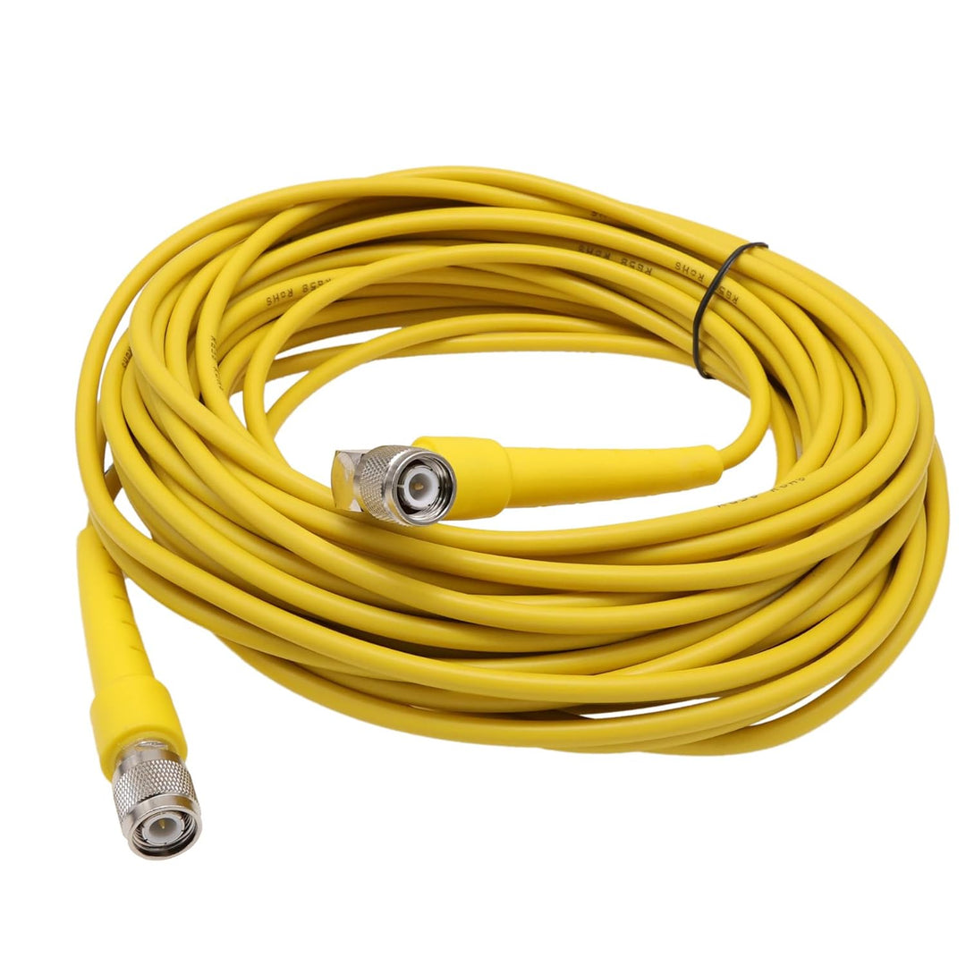 HangTon Gelbes GPS-Antennenkabel TNC-Stecker rechtwinklig RG58 für Trimble Topcon Sokkia Leica Empfä