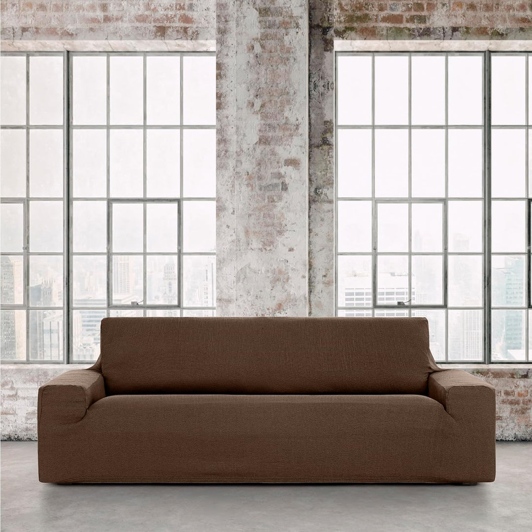 Eysa Ulises elastisch Sofa überwurf 3 sitzer, Polyester-Baumwolle, 07-braun, 37 x 9 x 29 cm 37 x 9 x