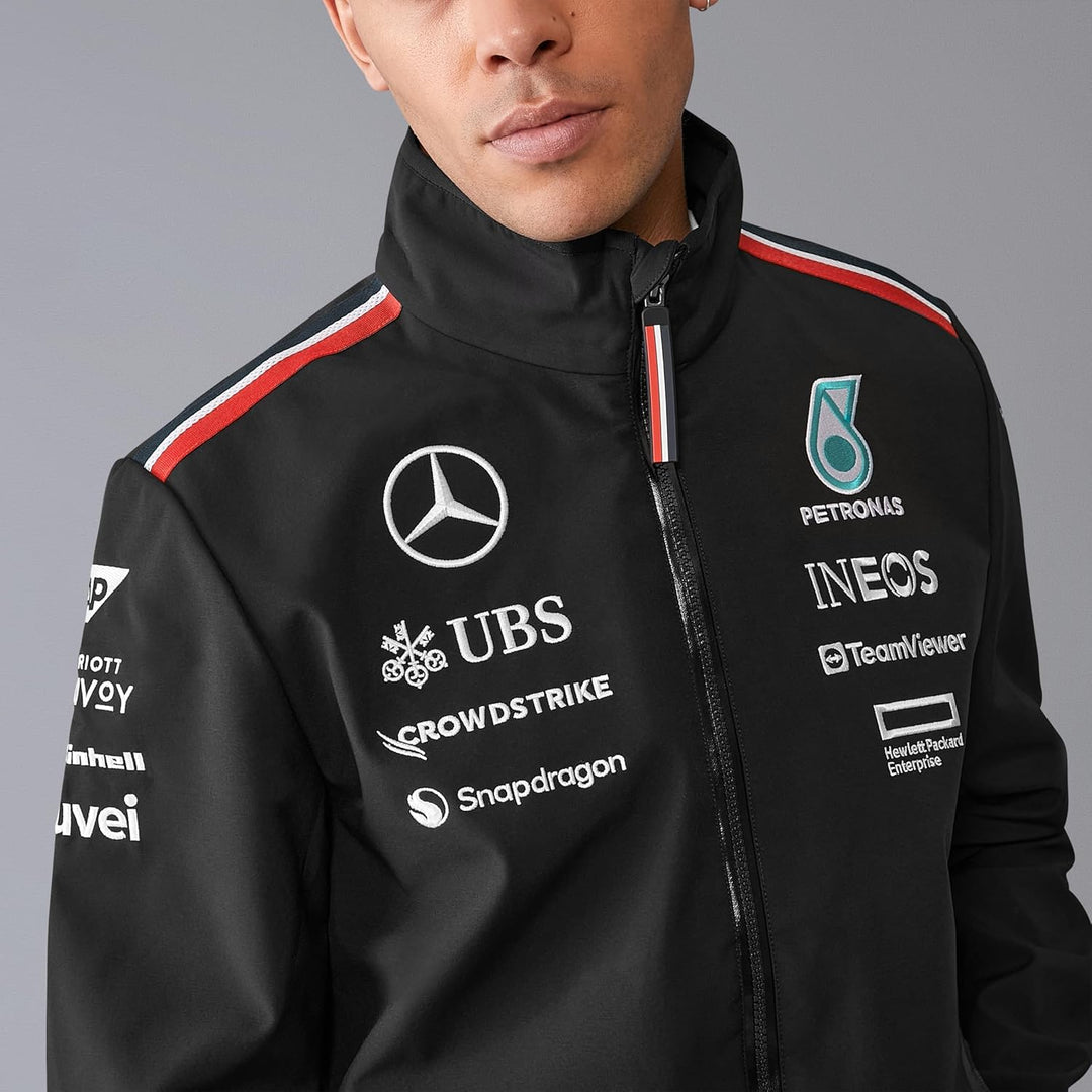 MERCEDES AMG PETRONAS F1 Herren 2024 Team Softshell-Jacke XL Schwarz, XL Schwarz