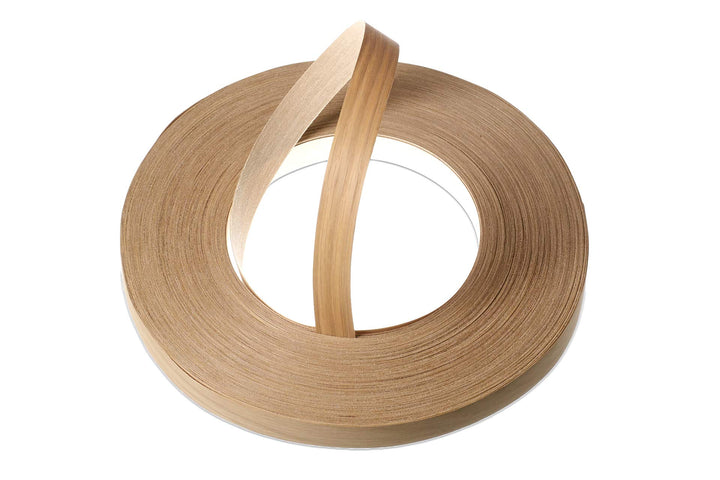 WordPress® 22 mm Eiche Echtholz Kantenumleimer mit Schmelzkleber – 50m Rolle – Einfache Anwendung zu