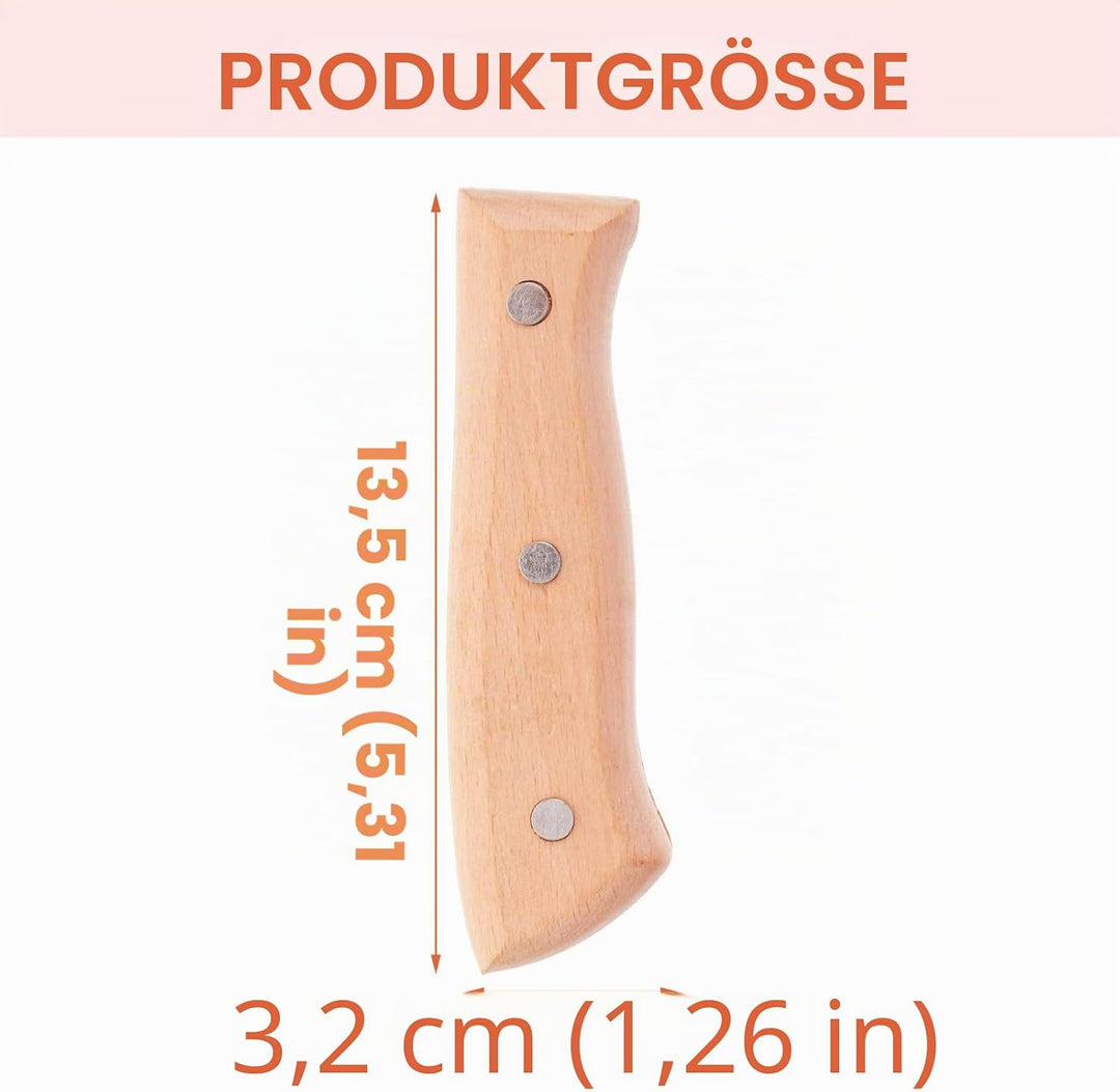 Cabilock 1 Satz Messergriff Holzgriff Messergriff Ersatz Griff Schneidgriff Ersatzteile Universalgri
