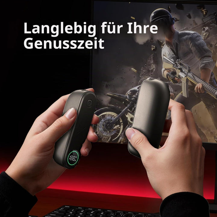 Handwärmer Taschenwärmer Elektrisch, 10000mAh 2 in 1 Handwärmer Tragbar Magnetisch, 3 Wärmestufen, T