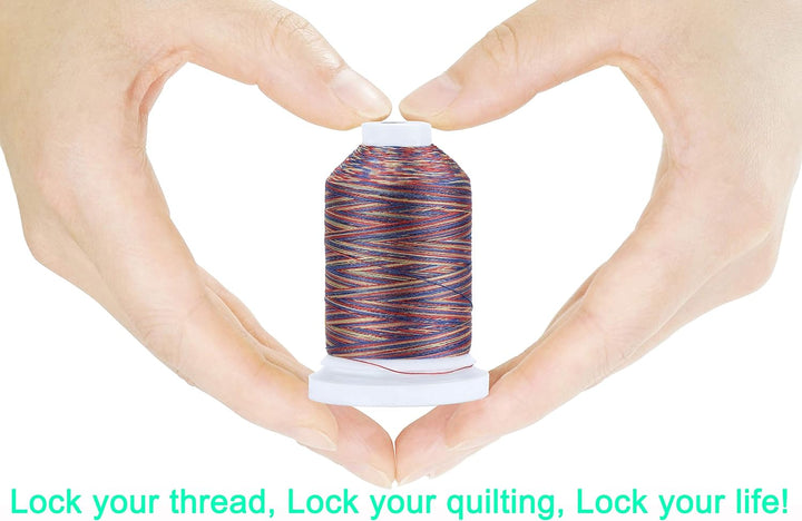 New brothread 16 Multi Farben Mehrzweck 100% Mercerisierte Baumwollfaden 30WT (50S/3) 600M zum Quilt