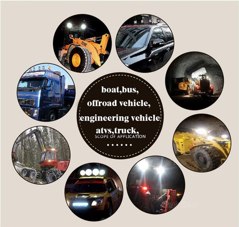 Willpower 10pc LED Scheinwerfer 4‘’ 10cm 48W LED Arbeitsscheinwerfer 12V 24V Zusatzscheinwerfer Auto