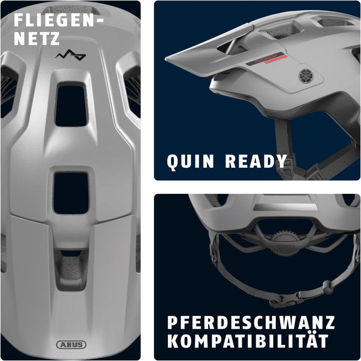 ABUS MTB-Helm MoDrop - robuster Fahrradhelm mit guter Belüftung für Mountainbiker - individuelle Pas