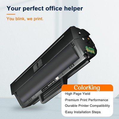 ColorKing Toner Kompatible für HP 106A (W1106A) Schwarz Tonerkartusche Ersatz für HP Laser 107w Lase