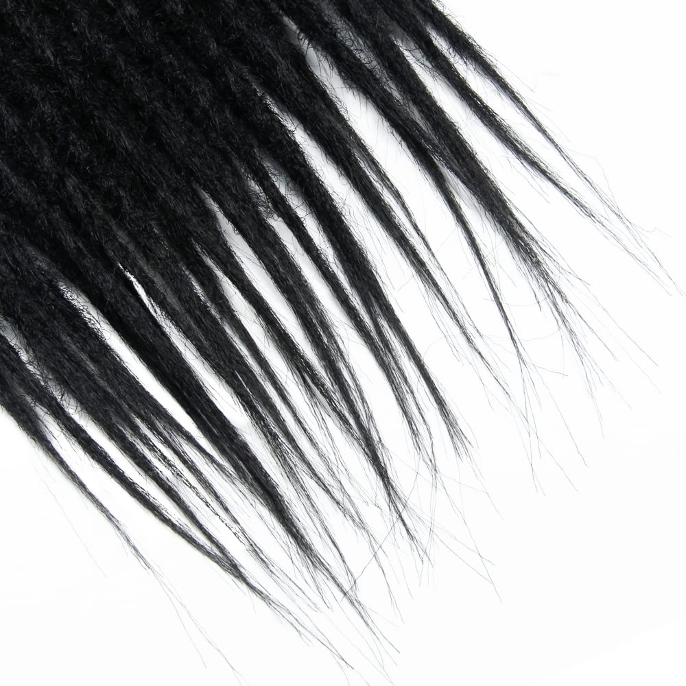 30 Zoll 20 Stränge/Pack Synthetische Dreadlocks Verlängerungen 0,8cm Gehäkelte Geflochtene Haare Wei