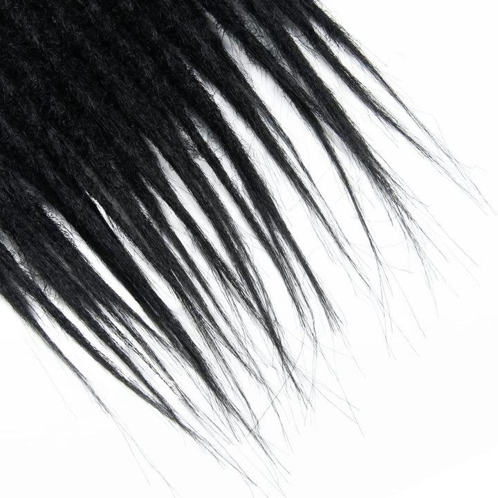 30 Zoll 20 Stränge/Pack Synthetische Dreadlocks Verlängerungen 0,8cm Gehäkelte Geflochtene Haare Wei