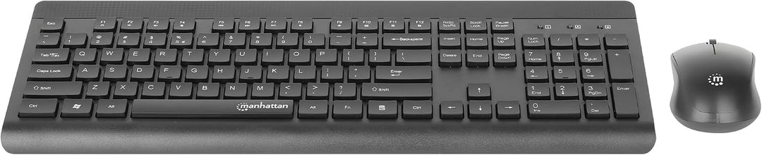 MANHATTAN Funktastatur und Maus Set MWK7350, Schwarz