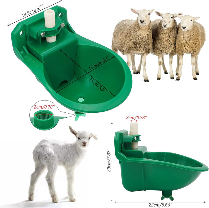 Automatische Tränkebecken für Schafe, ViehträNken mit Abflusslöchern, Automatische Wasserversorgung