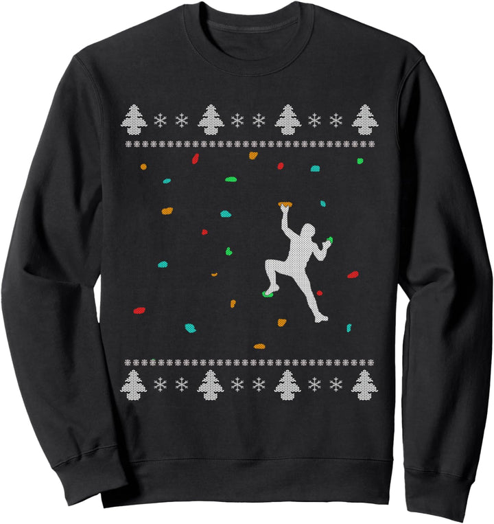 Klettern Kletterwand Ugly Christmas Sweater Sweatshirt