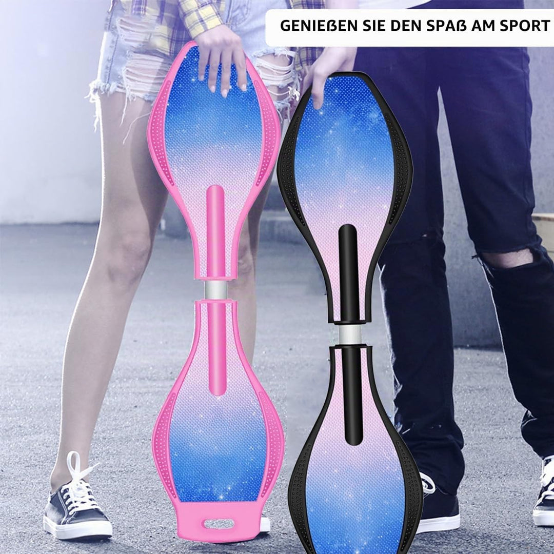 ERNAN Waveboard- Compact Lightweight Caster Board Kids/Teens. Waveboard Kinder Street Surfen Caster