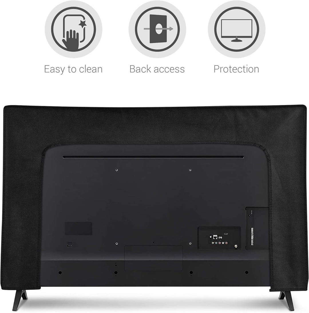 kwmobile 65" TV Hülle - Fernseher Bildschirmschutz Abdeckung - TV Bildschirm Staubschutzhülle - Komp