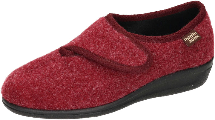 Manitu Damen Home Hausschuh 38 EU Rot, 38 EU Rot