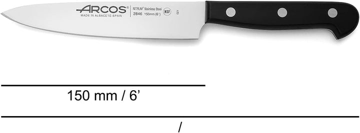 Arcos Universal Küchenmesser-Set, Stainless Steel, Schwarz, 3