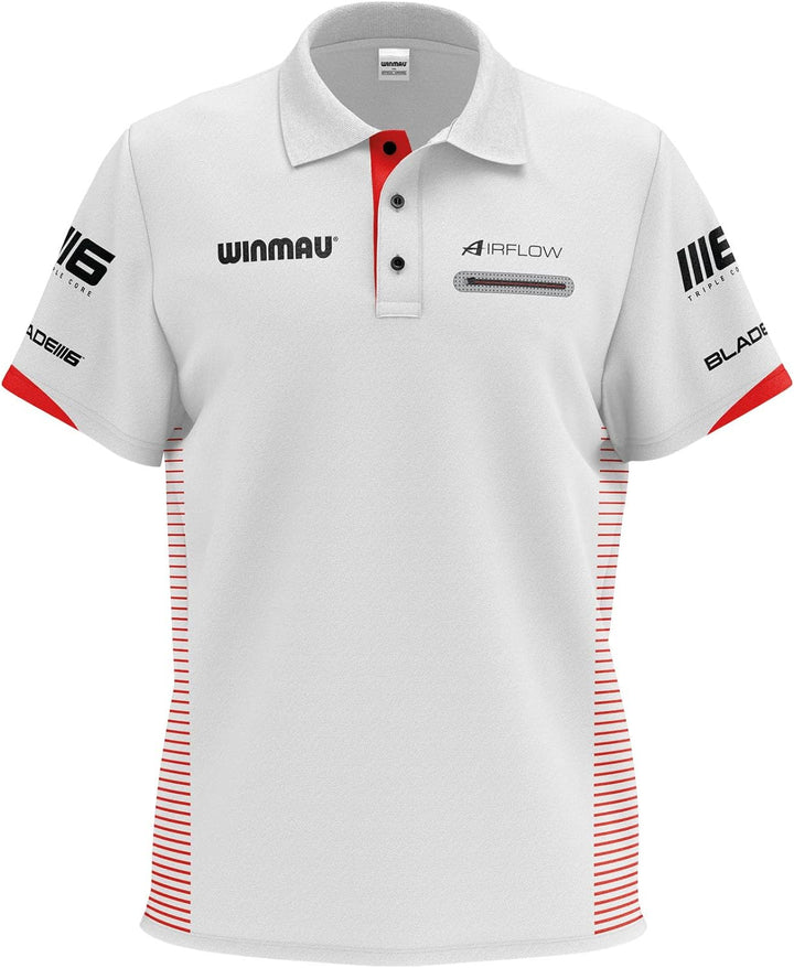 WINMAU Pro-Line Weiss Dart-Shirt - 3XL