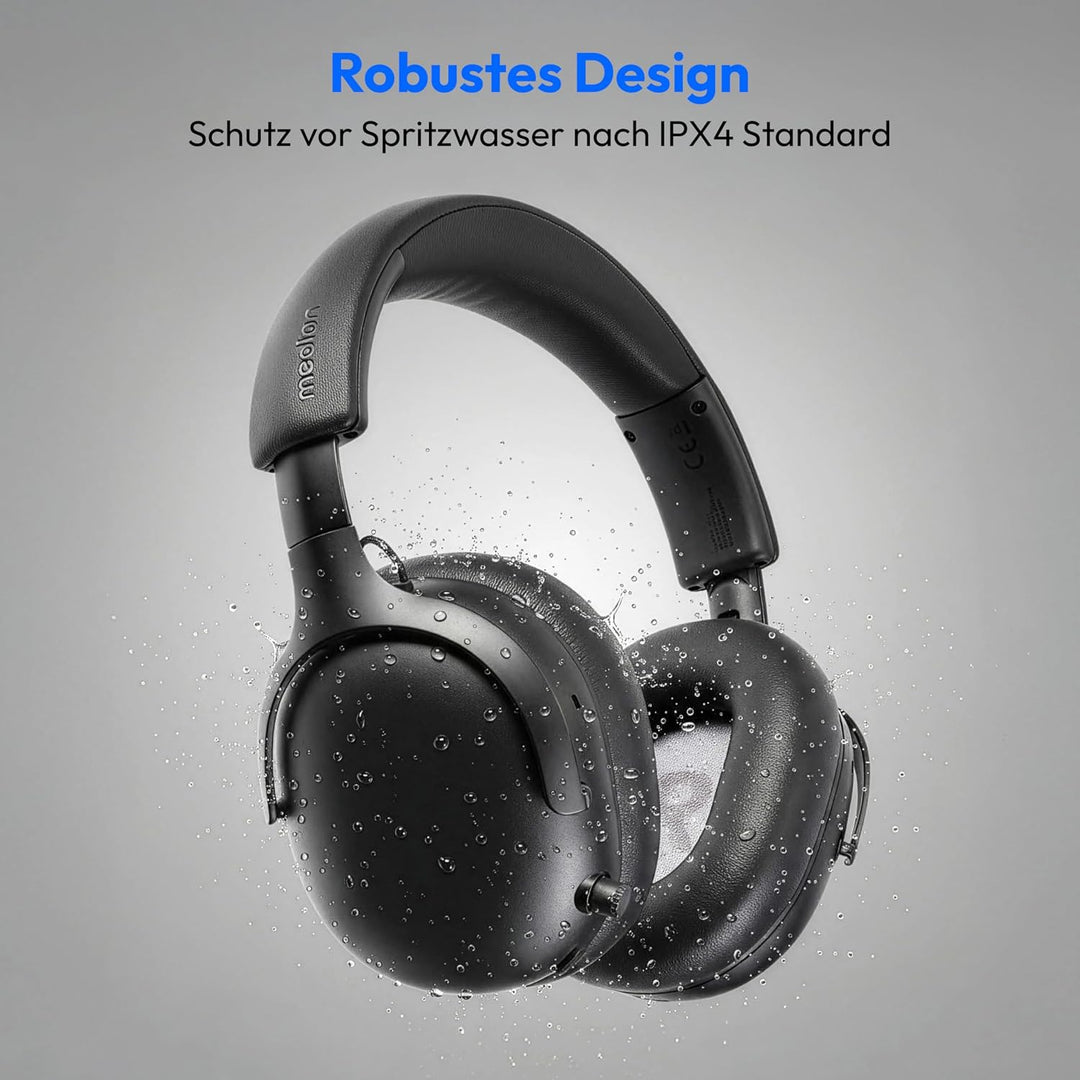 MEDION Over Ear Kopfhörer HX-1 Pure (kabellos, Bluetooth 5.4, Wireless, Passive Noise Isolation, 3+1
