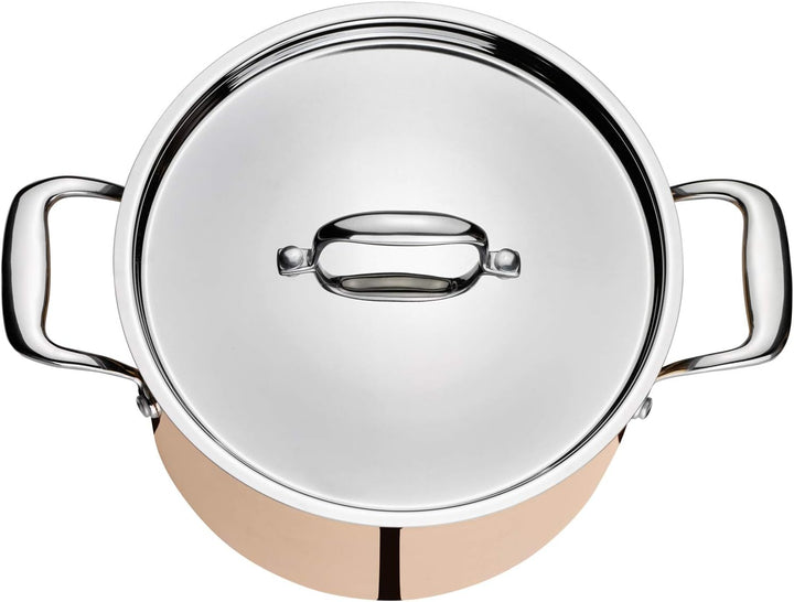 Spring Culinox Bratentopf Kupfer 24 cm Bratentopf niedrig 24 cm, Bratentopf niedrig 24 cm