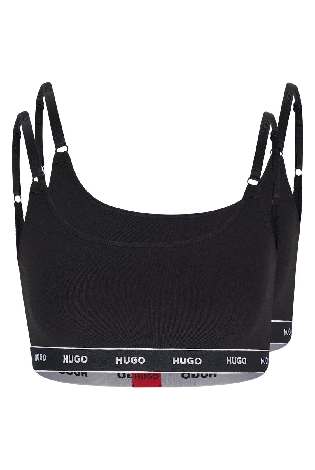 HUGO Damen Twin Stripe Bralette (2er Pack) S Black1, S Black1