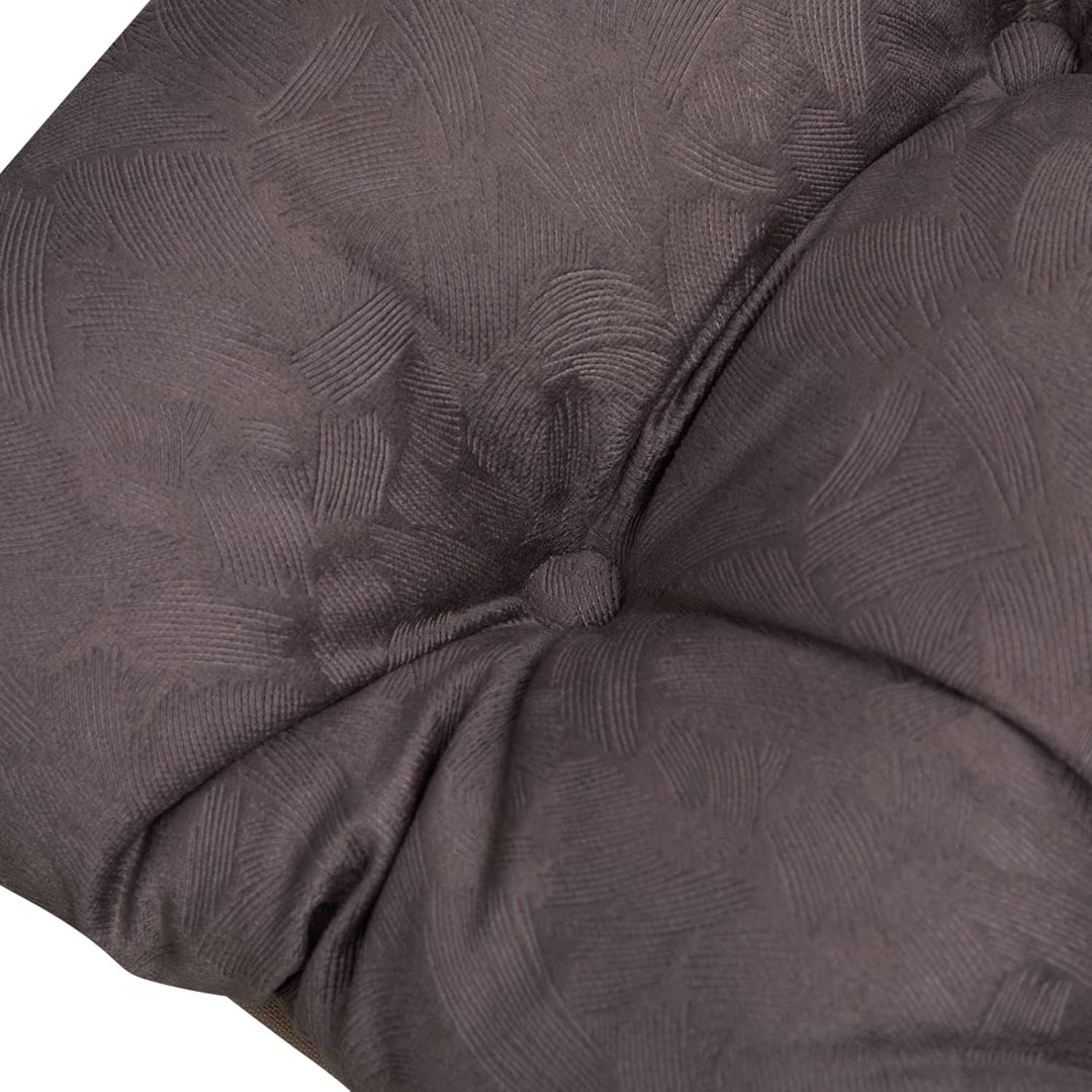 HollyHOME Fusshocker Fussstütze Klapphocker, Faltbar Sitzhocker mit Metallbeinen, Abnehmbar Gepolste