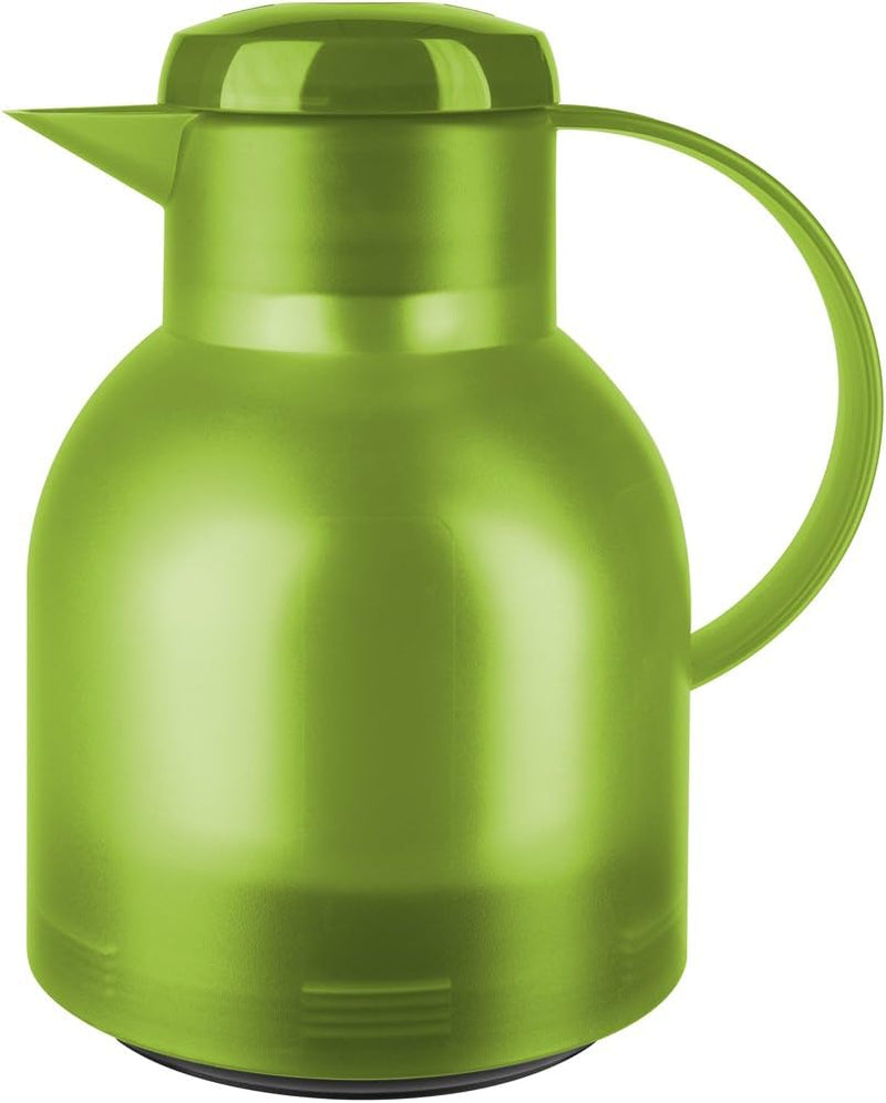 Emsa Samba Isolierkanne 505763 | 1 Liter | Quick Press Verschluss | 100% dicht | 12h heiss, 24h kalt