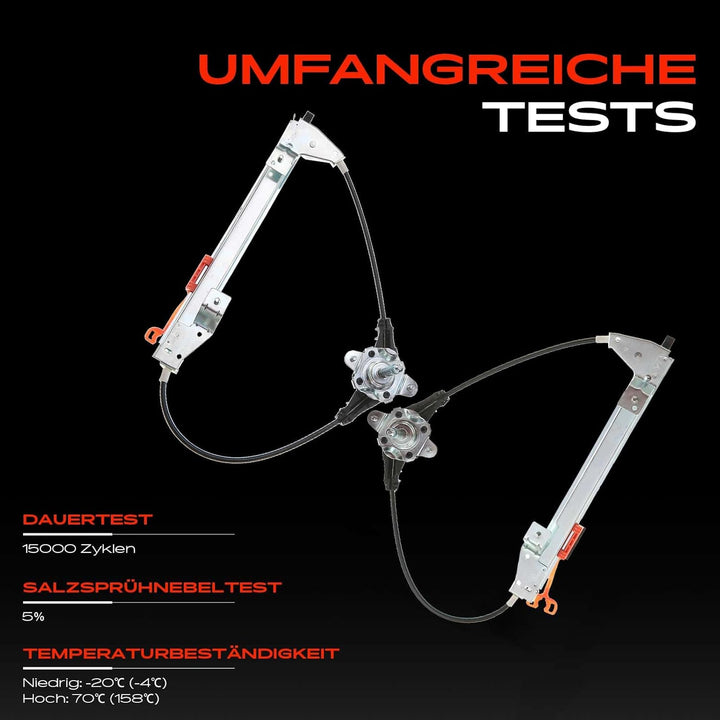 Frankberg 2x Fensterheber Manuell Vorne Links Rechts Kompatibel mit Grande Punto/Punto/Punto Evo 199