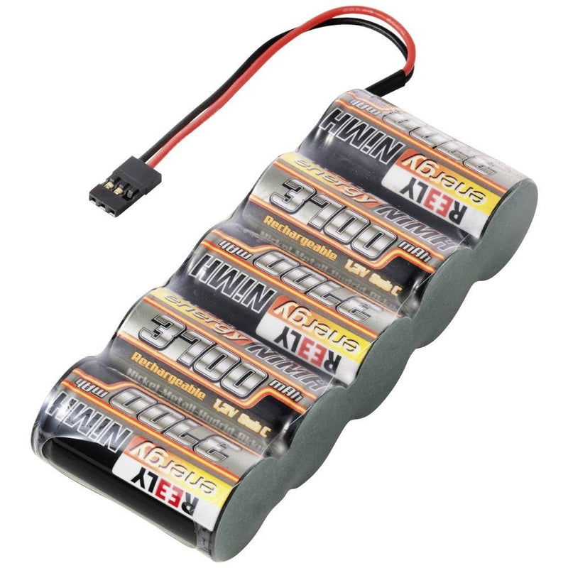 Reely Modellbau-Akkupack (NiMh) 6 V 3700 mAh Zellen-Zahl: 5 Sub-C Side-by-Side JR