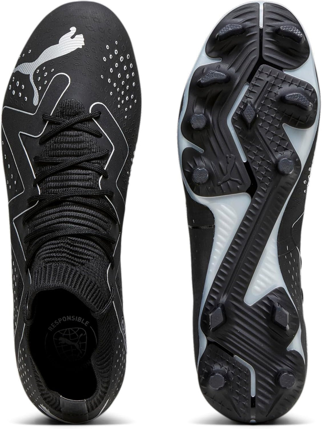 PUMA Herren Future Match Tt Fussballschuh 42 EU Puma Schwarz Puma Silber, 42 EU Puma Schwarz Puma Si