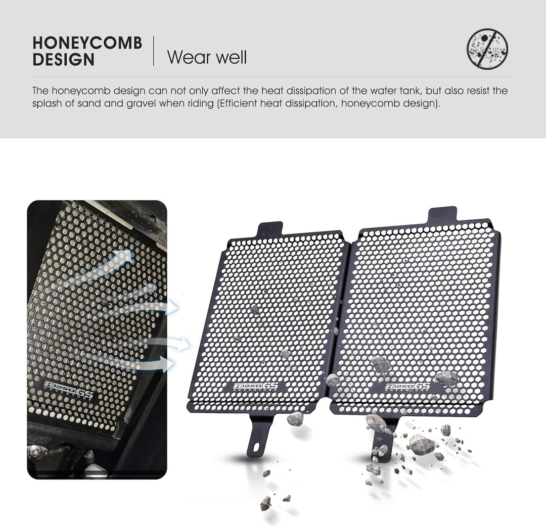 MOLONG Motorrad Kühlerabdeckung Kühlerschutz Schutzgitter Für R1250GS Adventure 2019-2022