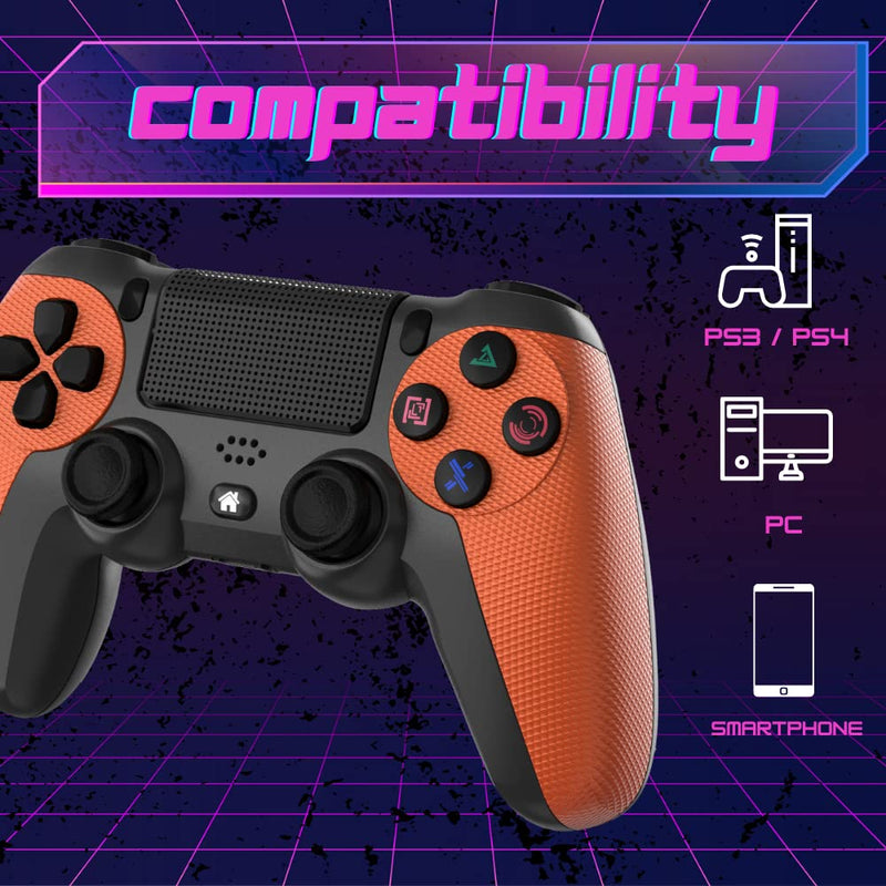 NK Wireless Controller für PS4 / PS3 / PC/Mobile - Wireless Controller mit Dualshock, 6-Achsen-Erken