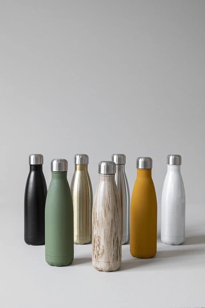 Sagaform Isolierflasche Stahlflasche, Edelstahl, Braun, One Size