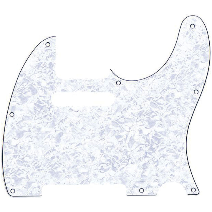 Fender 099-2150-000 4-Ply White Pearl 8-Hole Mount Telecaster Pickguard