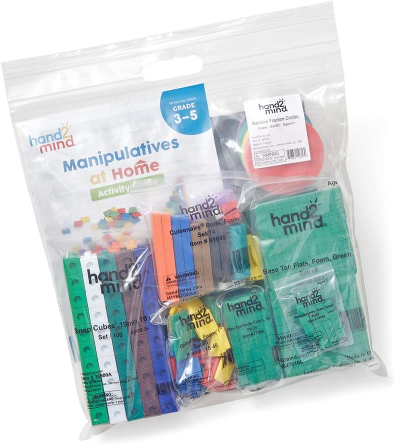 Learning Resources Homeschooling-Greifobjekte-Set (8-10 Jahre), Mathematik-Unterrichtsset, Besser le