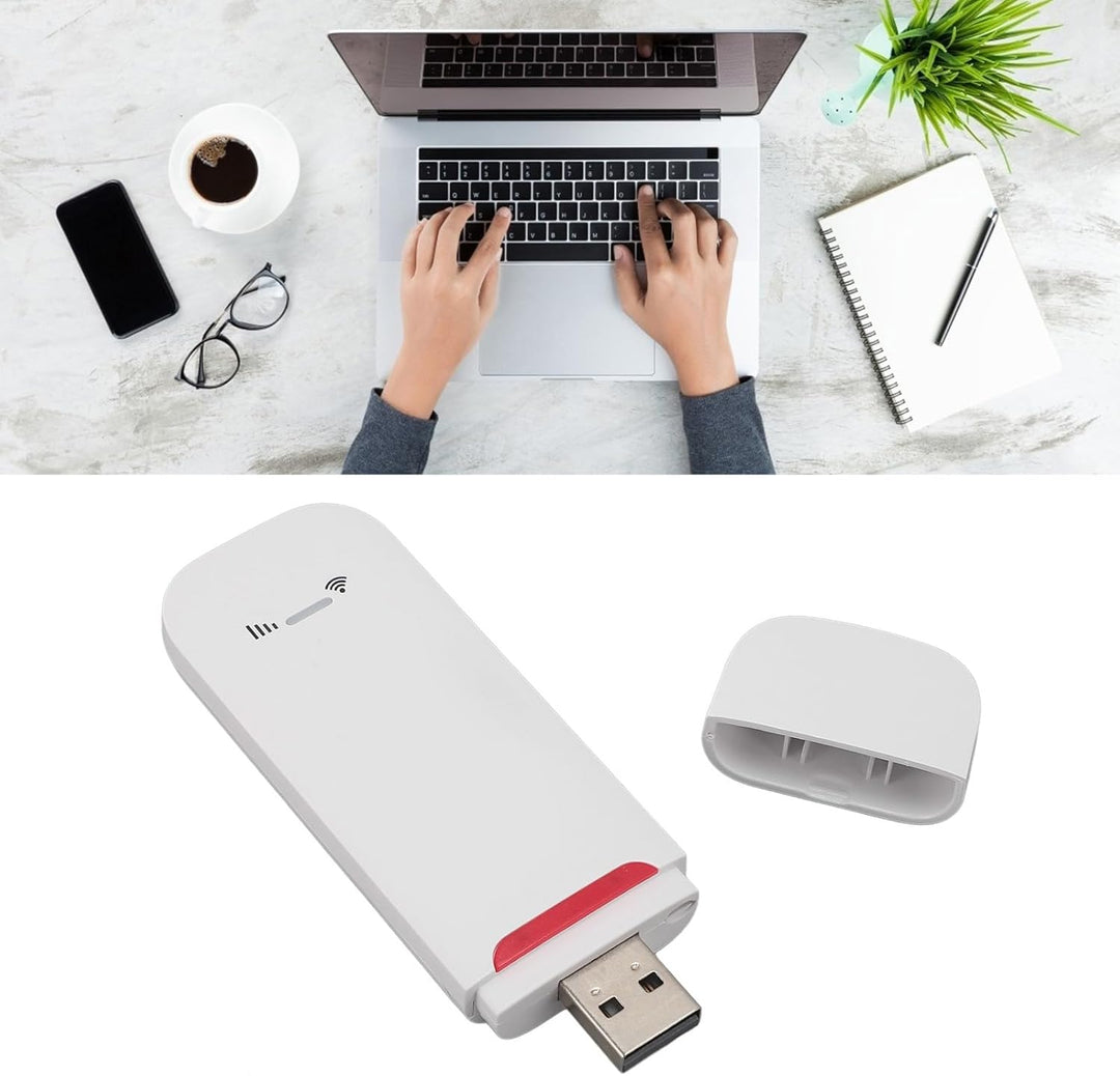 500 Mbit/s 4G LTE USB-Modem-Dongle, Router mit SIM-Kartensteckplatz, Tragbarer Reise-Hotspot, Unters