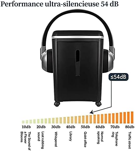 WOLVERINE 8-Blatt-P5-Hochsicherheits-Aktenvernichter，Super-Mikroschnitt für schweres Papier und Kred