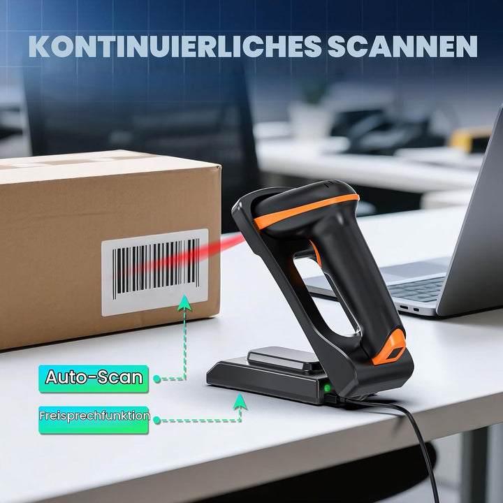 Tera Barcode Scanner wandhalterung 1D 2D QR Kabellos 2,4 GHz Wired USB 2,0 Kabelgebunden Handscanner