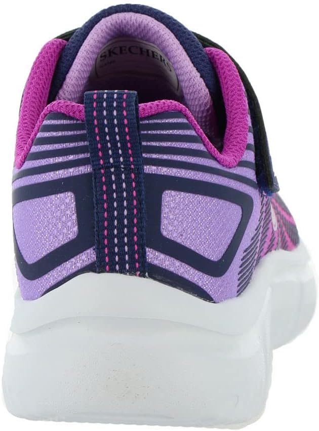 Skechers Mädchen 302478l Nvpk Sneaker, Navy Mesh Pink Trim