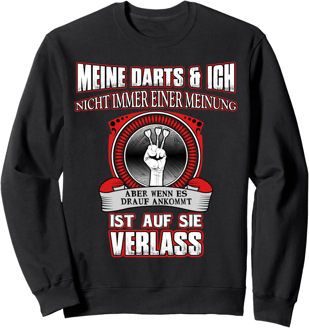 Dart Spruch Lustig Outfit 180 Dartspieler Kostüm Hemd Team Sweatshirt