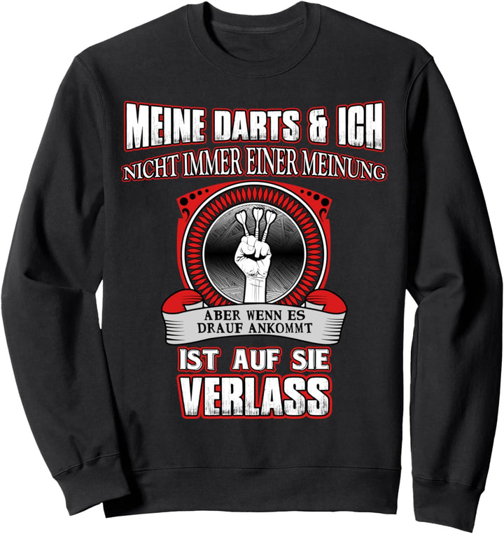 Dart Spruch Lustig Outfit 180 Dartspieler Kostüm Hemd Team Sweatshirt