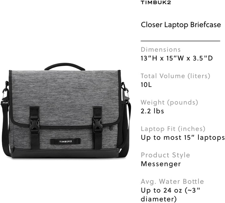 Timbuk2 Unisex Closer Laptop Briefcase Gepäck, Kuriertasche (1er Pack) Einheitsgrösse Eco Static, Ei