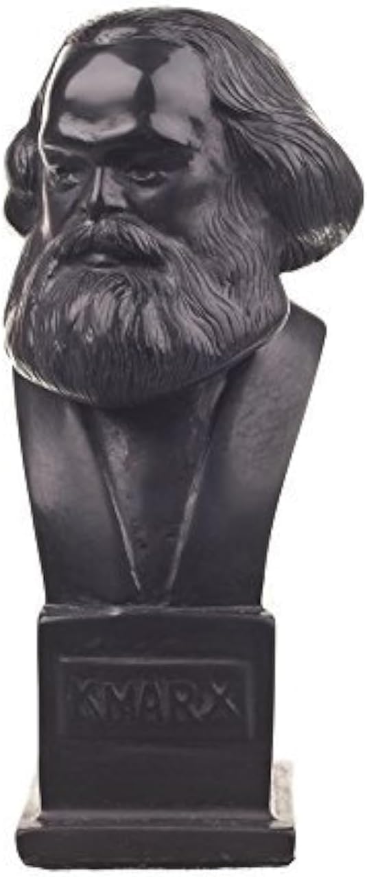 danila-souvenirs Deutscher Philosoph Sozialist Karl Marx Stein Büste Statue Skulptur 12 cm