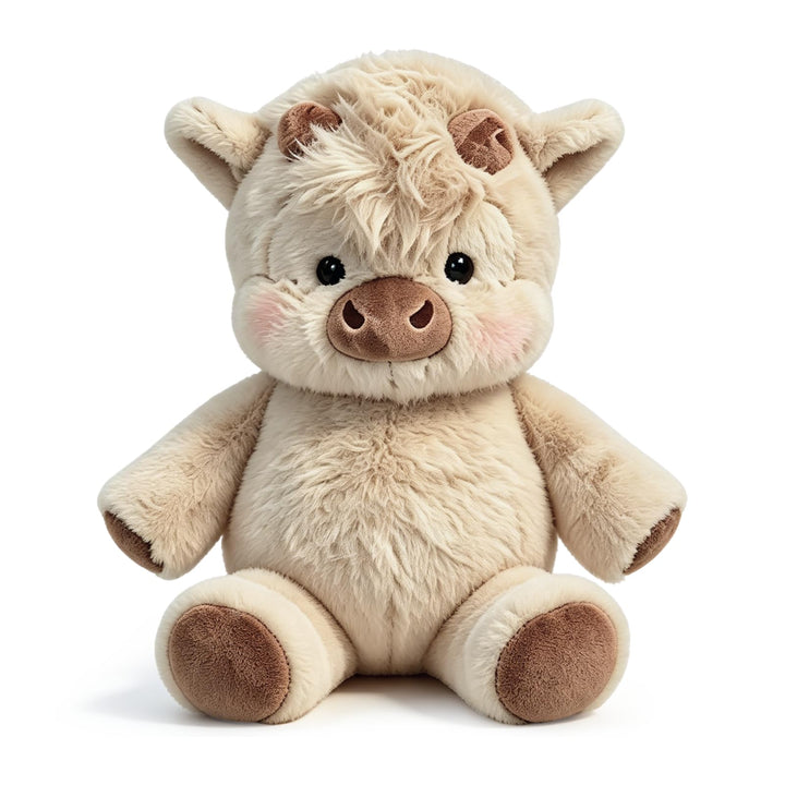 Running Cow Plush, Hochlandrind Kuscheltier Kuh, 45cm Laufendes Kuscheltier